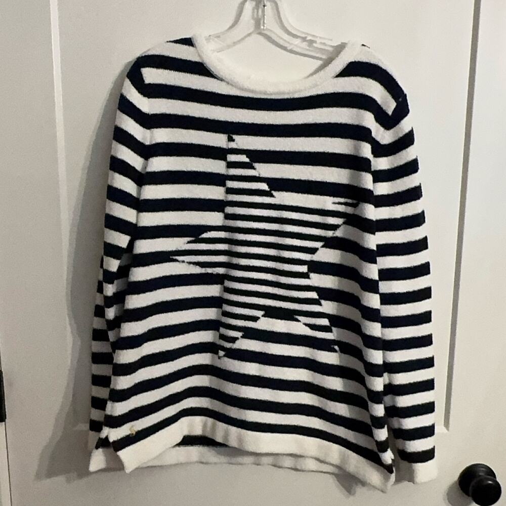 Joules Seaham Sweater Sz 12 Striped Long Sleeve Knit Pullover Nautical Beach